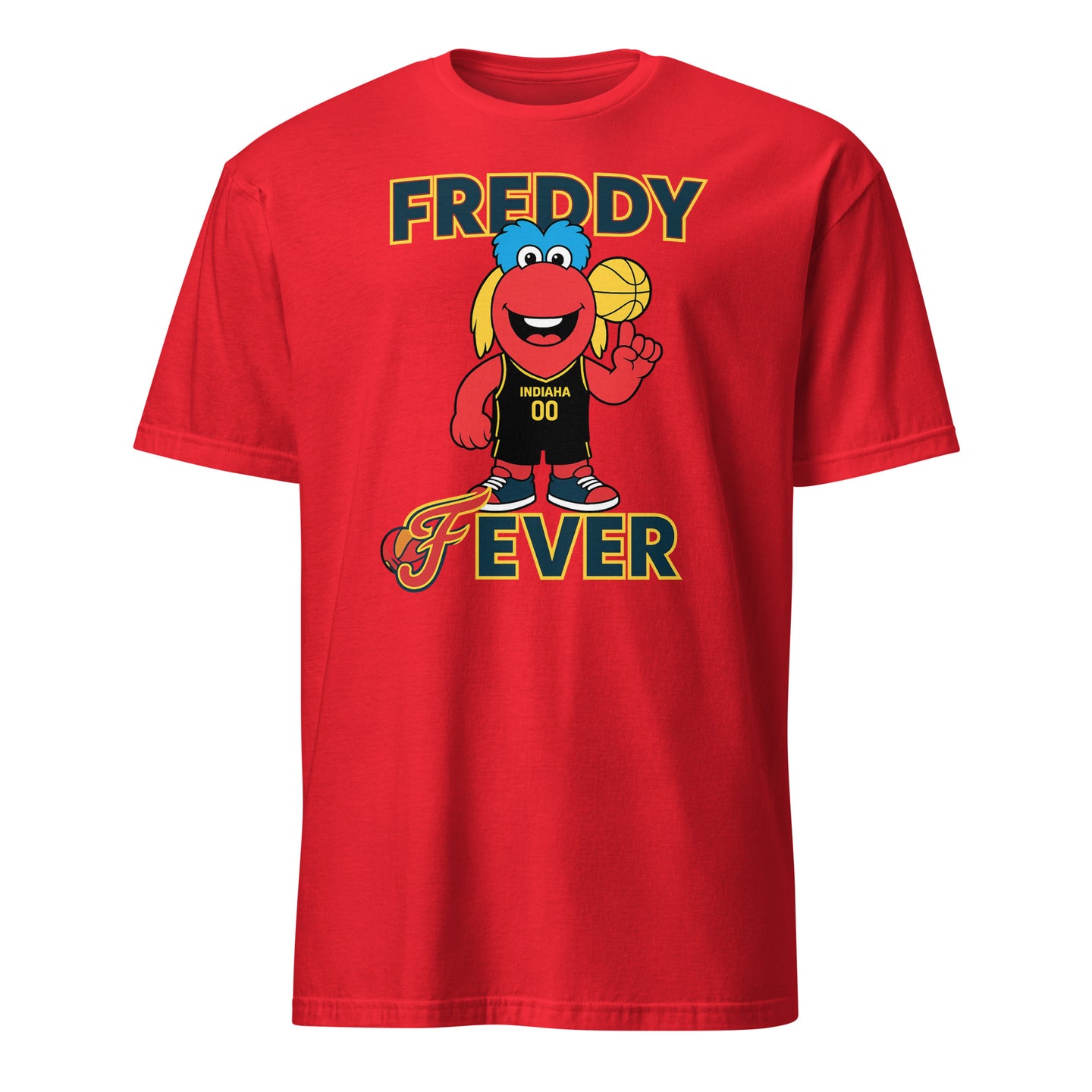 Freddy Fever Kids Tee in red – Indiana Fever youth WNBA