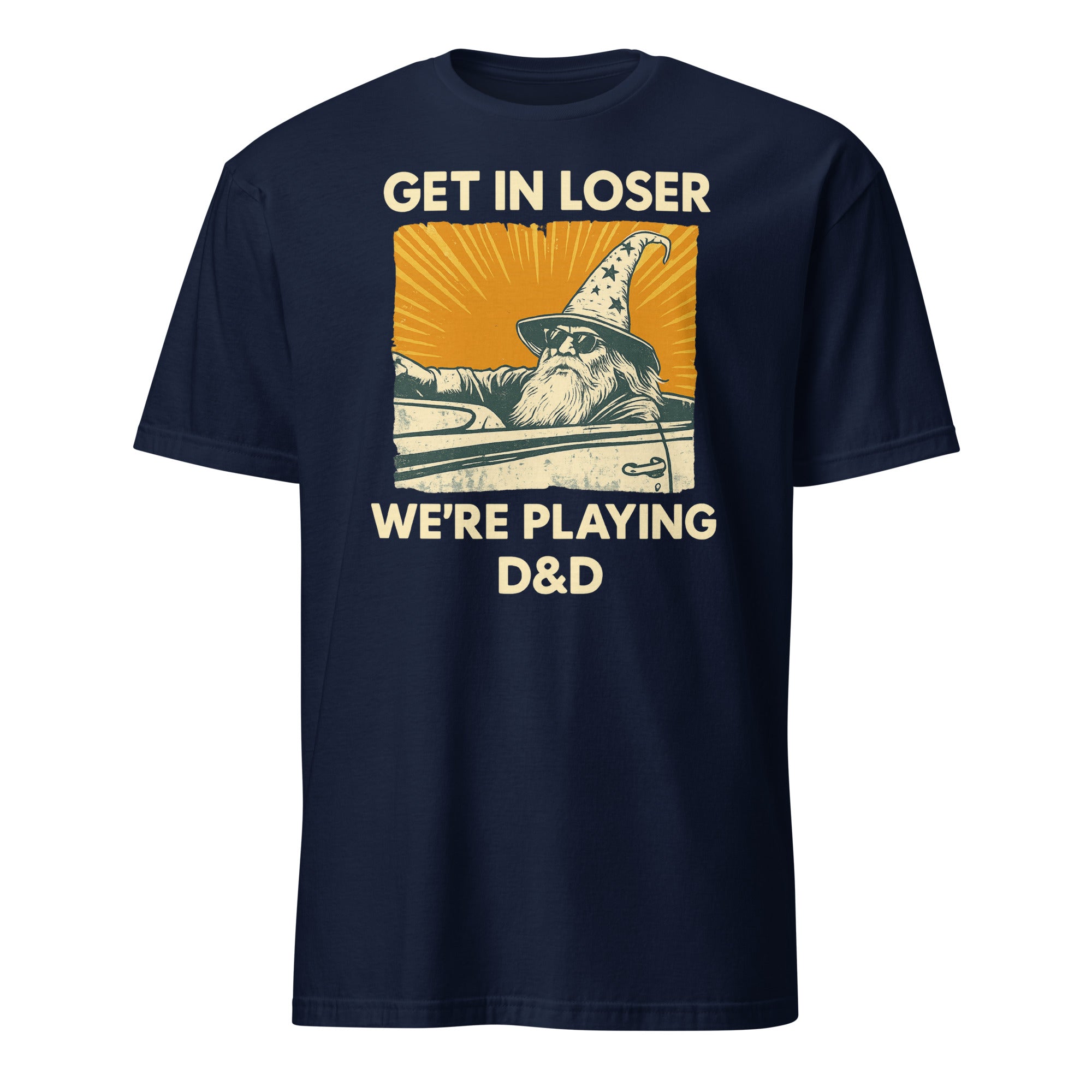 Cuccico Get In Loser DnD Shirt in Navy – RPG Gaming Shirt for Players