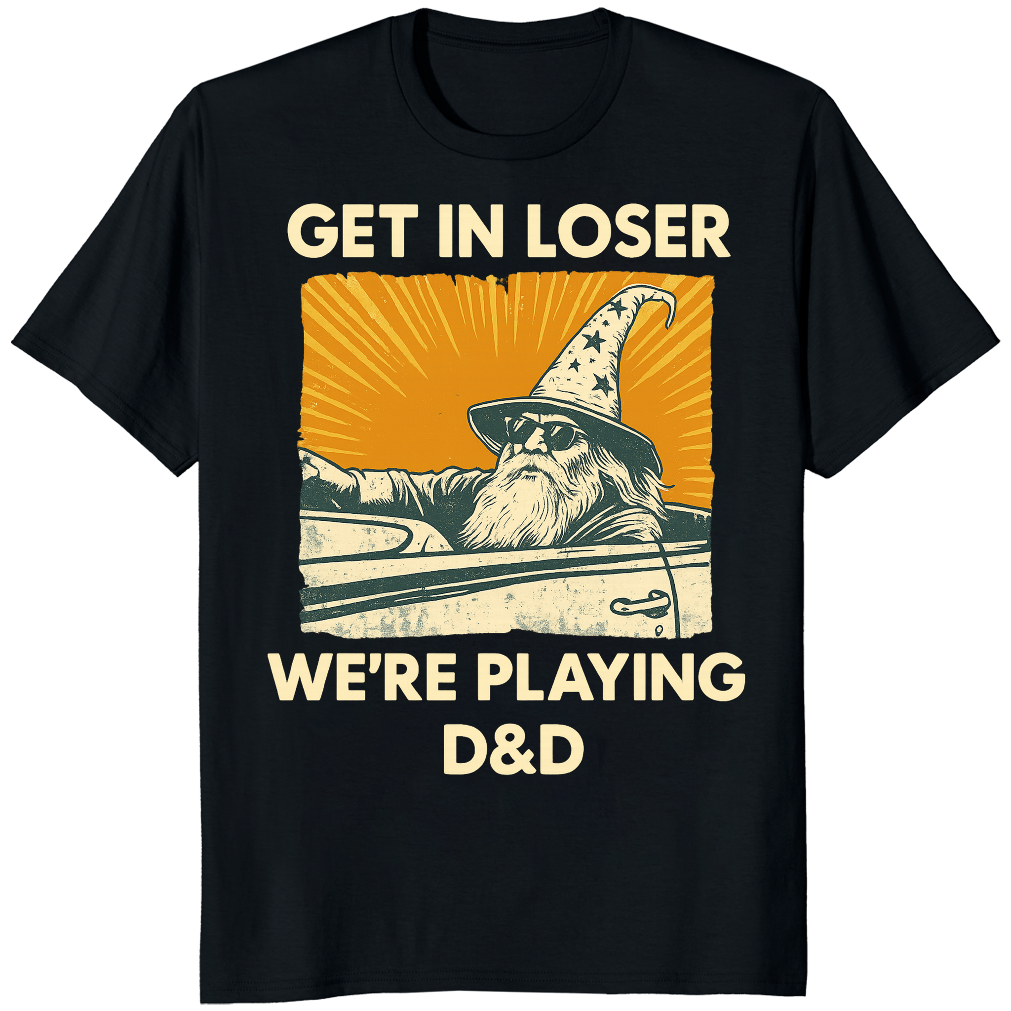 Cuccico Get In Loser DnD Shirt in Black – Wizard Shirt for Dungeon Masters