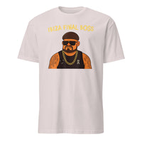 Ibiza Final Boss Funny Meme Party T-Shirt in Ice Grey