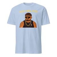 Ibiza Final Boss Funny Meme Party T-Shirt in Light Blue