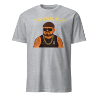Ibiza Final Boss Funny Meme Party T-Shirt in Sport Grey