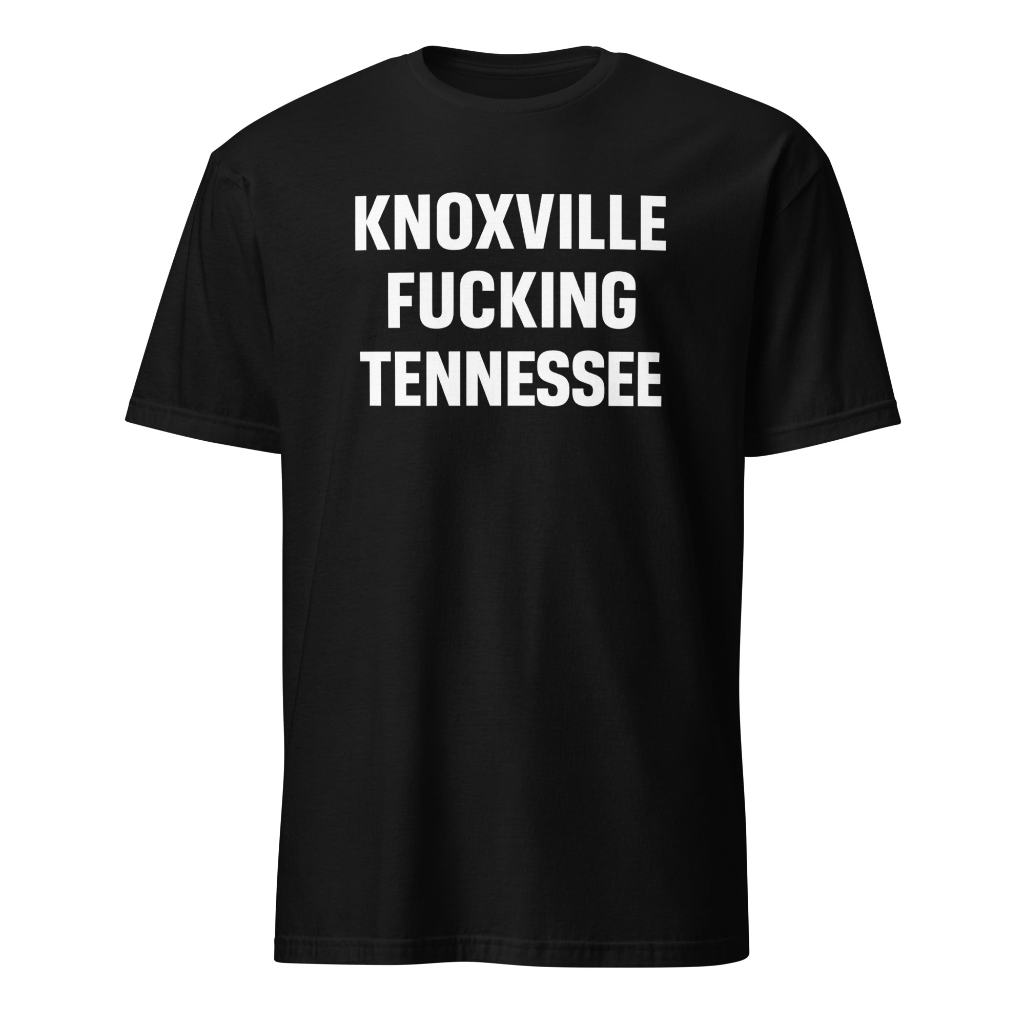 Knoxville Tennessee T-Shirt in Black with retro skyline design by Cuccico