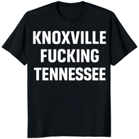 Knoxville Tennessee T-Shirt in Black with retro skyline design by Cuccico
