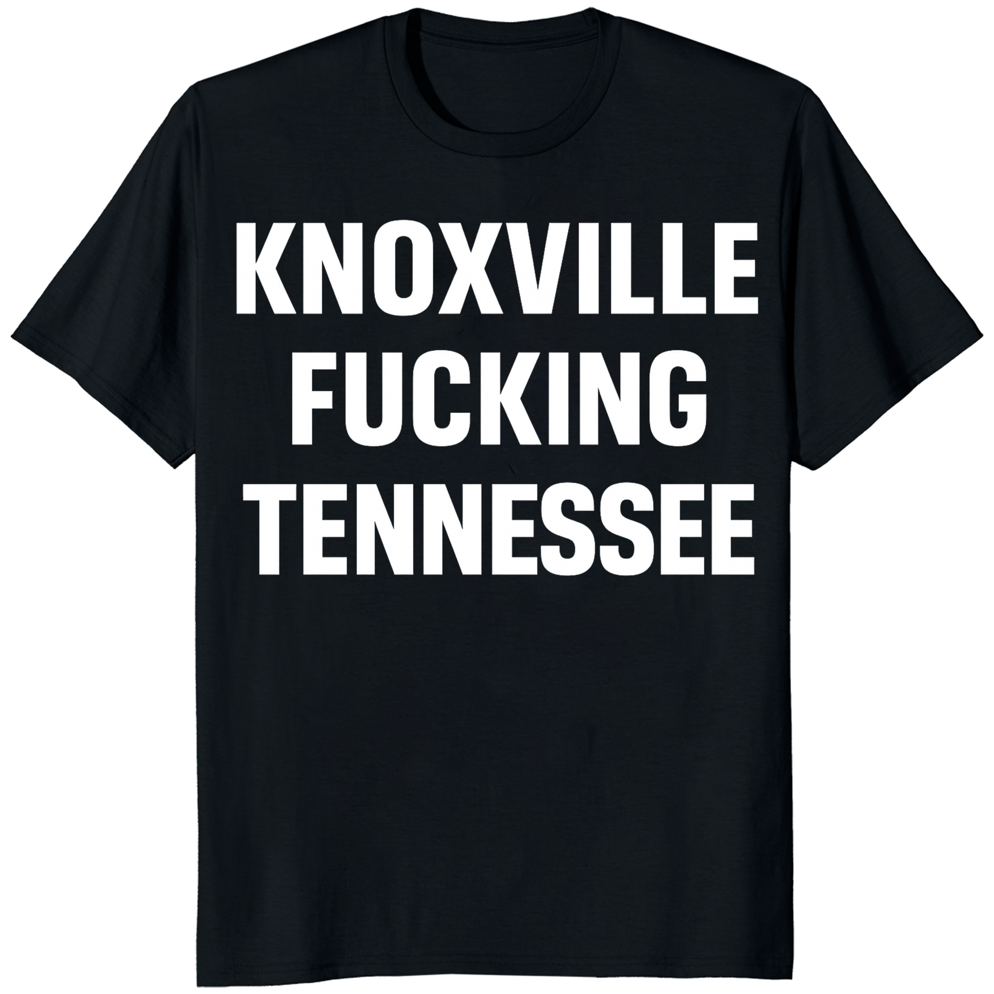 Knoxville Tennessee T-Shirt in Black with retro skyline design by Cuccico
