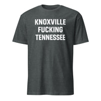 Knoxville Tennessee T-Shirt in Dark Heather with retro skyline design by Cuccico