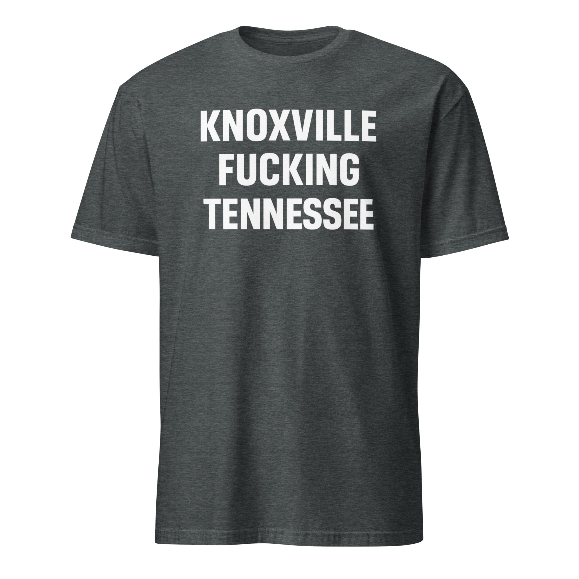 Knoxville Tennessee T-Shirt in Dark Heather with retro skyline design by Cuccico