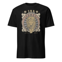 Celestial Leo Zodiac Shirt in black vintage astrology style by Cuccico