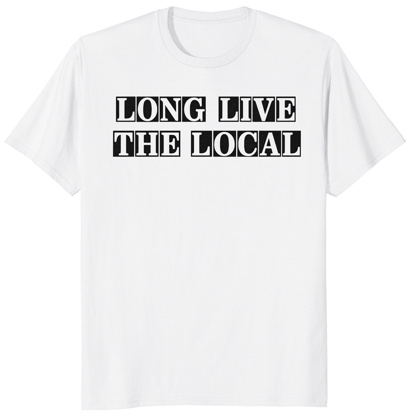 "Louis Dunford Long Live The Local T-Shirt in White by Cuccico"