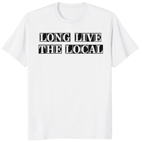 "Louis Dunford Long Live The Local T-Shirt in White by Cuccico"