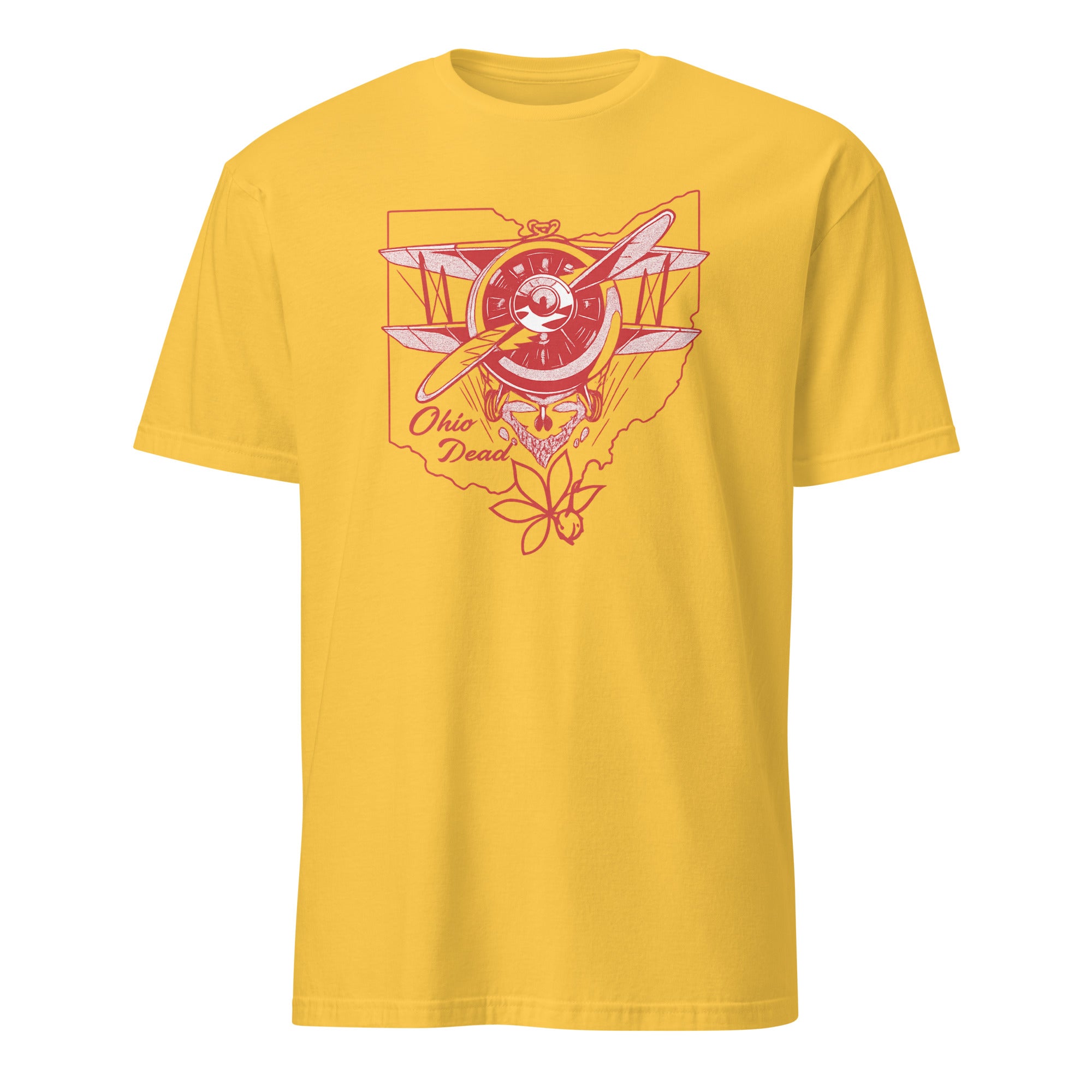 Ohio United States of Dead 2025 T-Shirt in Daisy Yellow by Cuccico