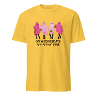 Daisy yellow On Wednesday We Wear Pink Ghost Shirt by Cuccico – Mean Girls Pink Ghost Shirt