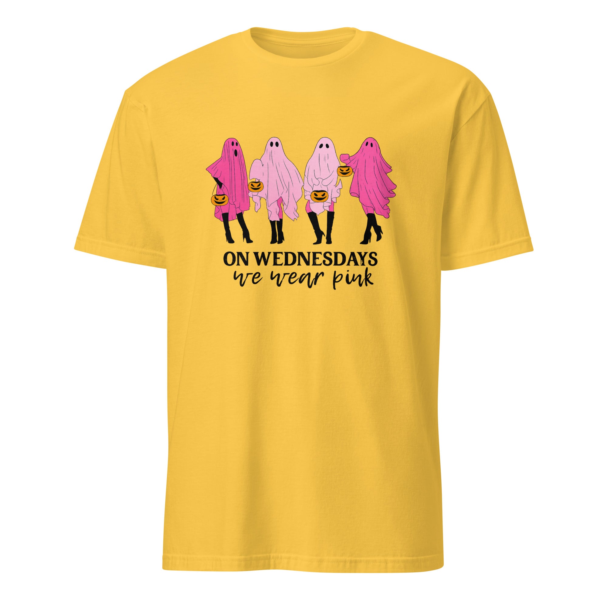 Daisy yellow On Wednesday We Wear Pink Ghost Shirt by Cuccico – Mean Girls Pink Ghost Shirt