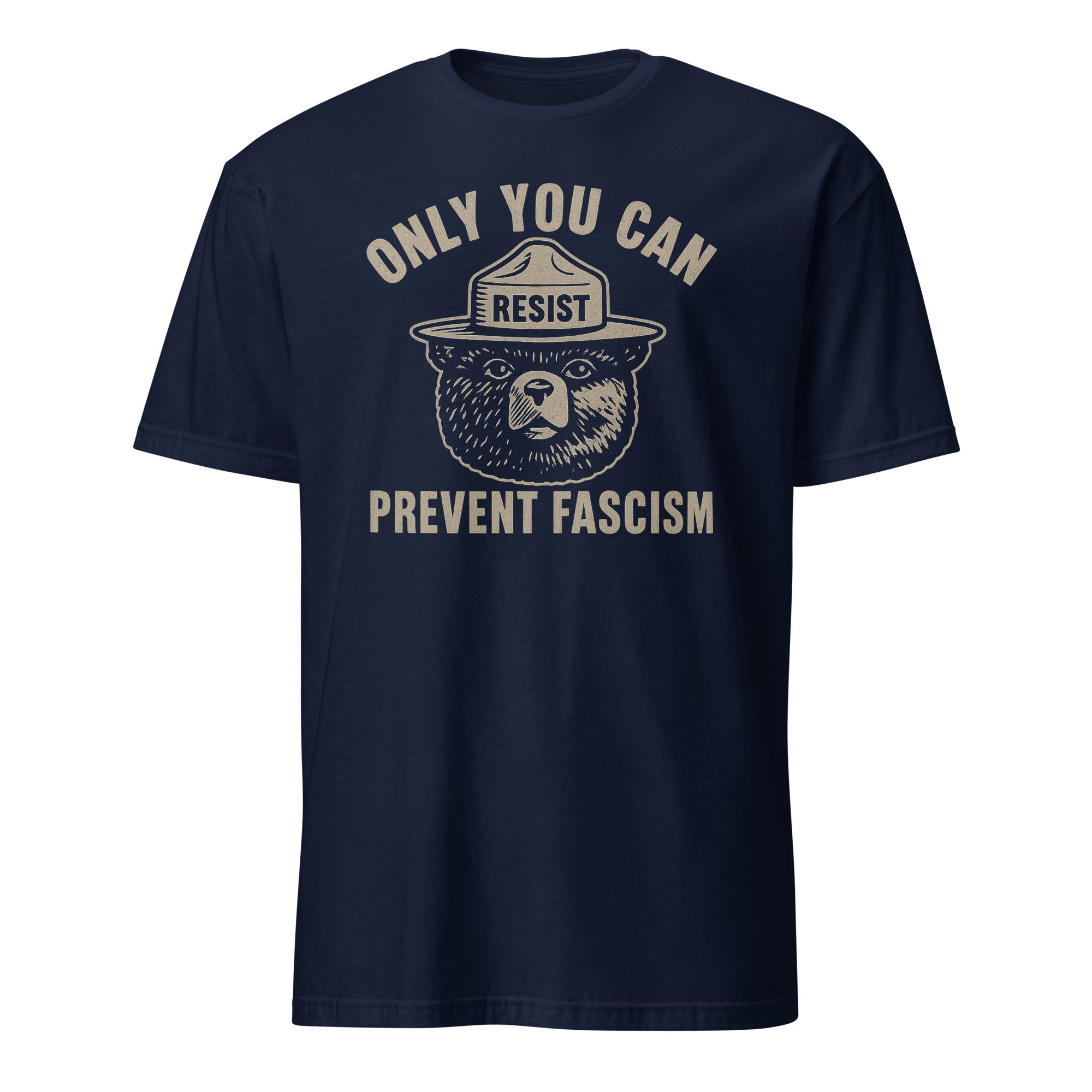 Only You Can Prevent Fascism Shirt in navy blue by Cuccico – Protect Our National Park tee