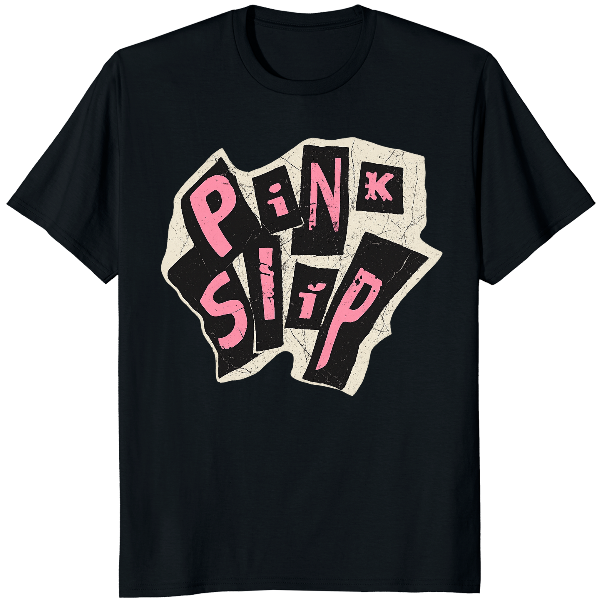 Pink Slip T-Shirt Freakier Friday design in black by Cuccico