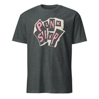 Pink Slip T-Shirt Freakier Friday design in dark heather by Cuccico