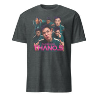 Dark heather Squid Game Player 230 shirt with Thanos design by Cuccico