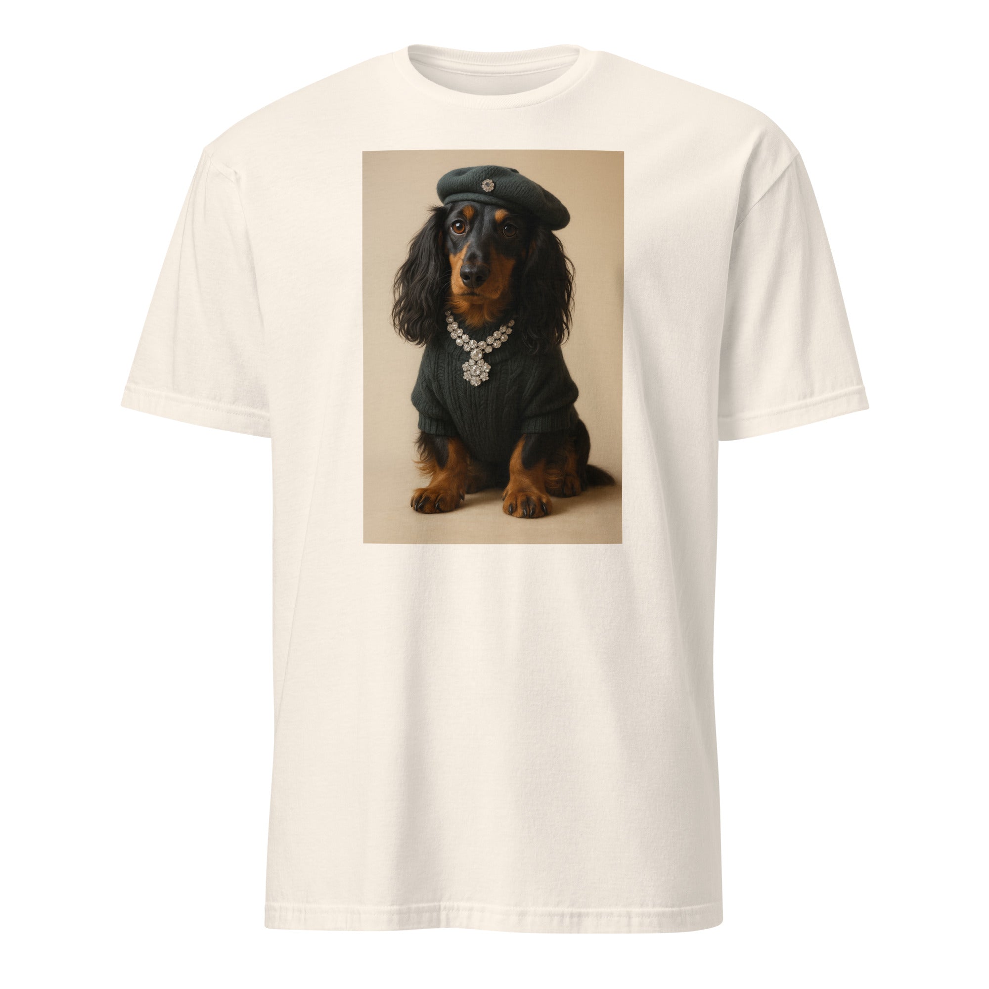 Praça da Alegria August 2025 Sónia’s Dog Print T-Shirt in Natural Off-White by Cuccico