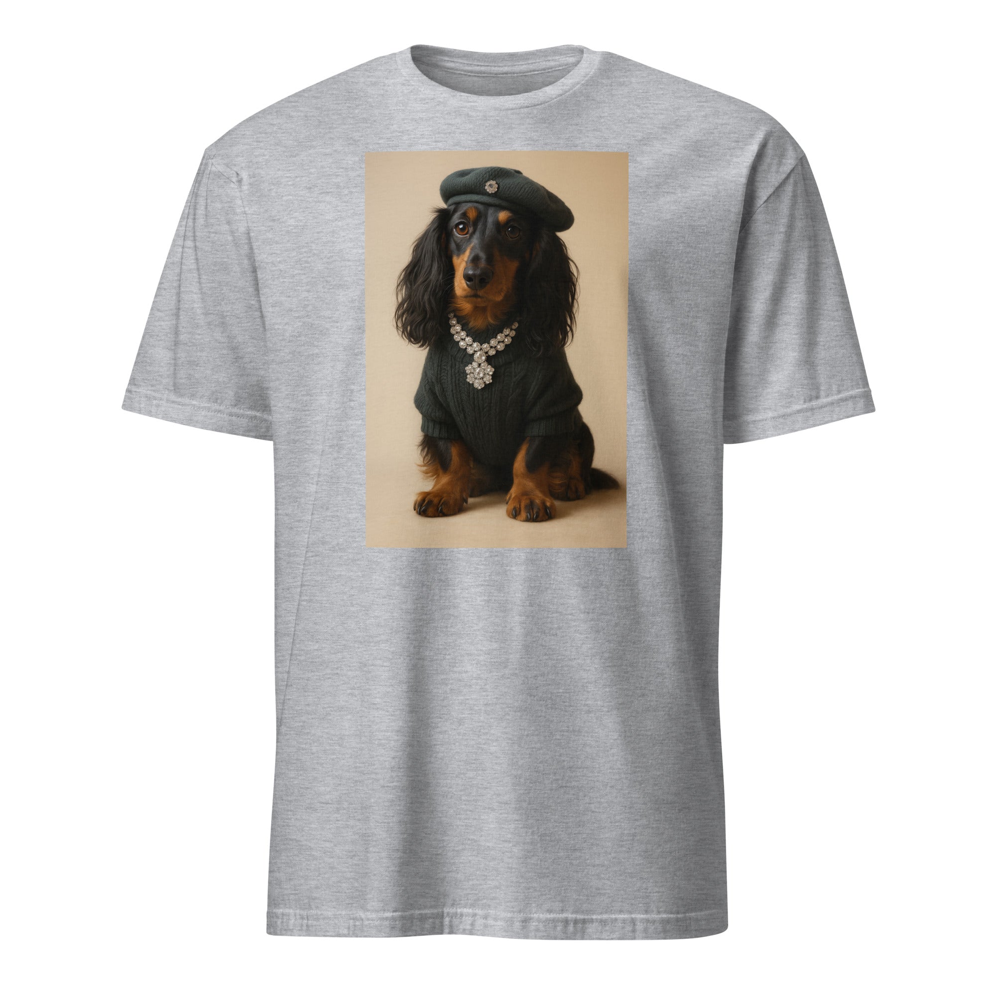 Praça da Alegria August 2025 Sónia’s Dog Print T-Shirt in Sport Grey by Cuccico