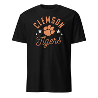 Pretty Clemson Tigers Paw T-Shirt in Black by Cuccico