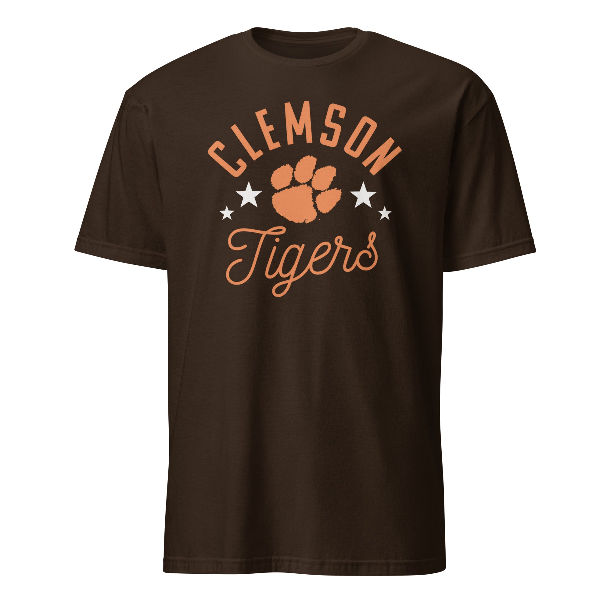 Pretty Clemson Tigers Paw T-Shirt in Dark Chocolate by Cuccico