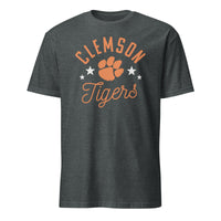 Pretty Clemson Tigers Paw T-Shirt in Dark Heather by Cuccico