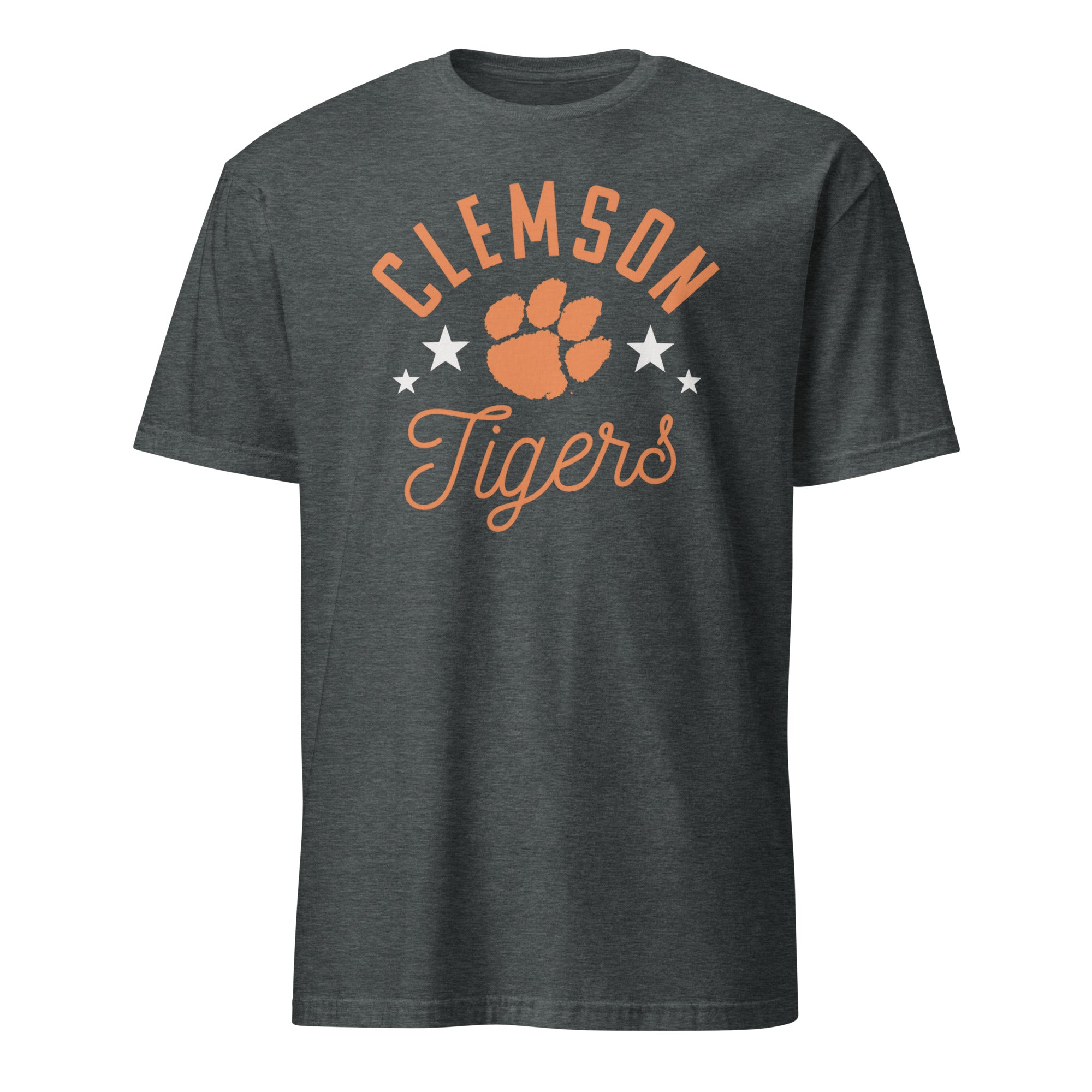Pretty Clemson Tigers Paw T-Shirt in Dark Heather by Cuccico