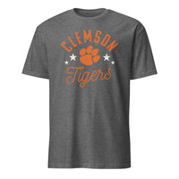 Pretty Clemson Tigers Paw T-Shirt in Graphite Heather by Cuccico