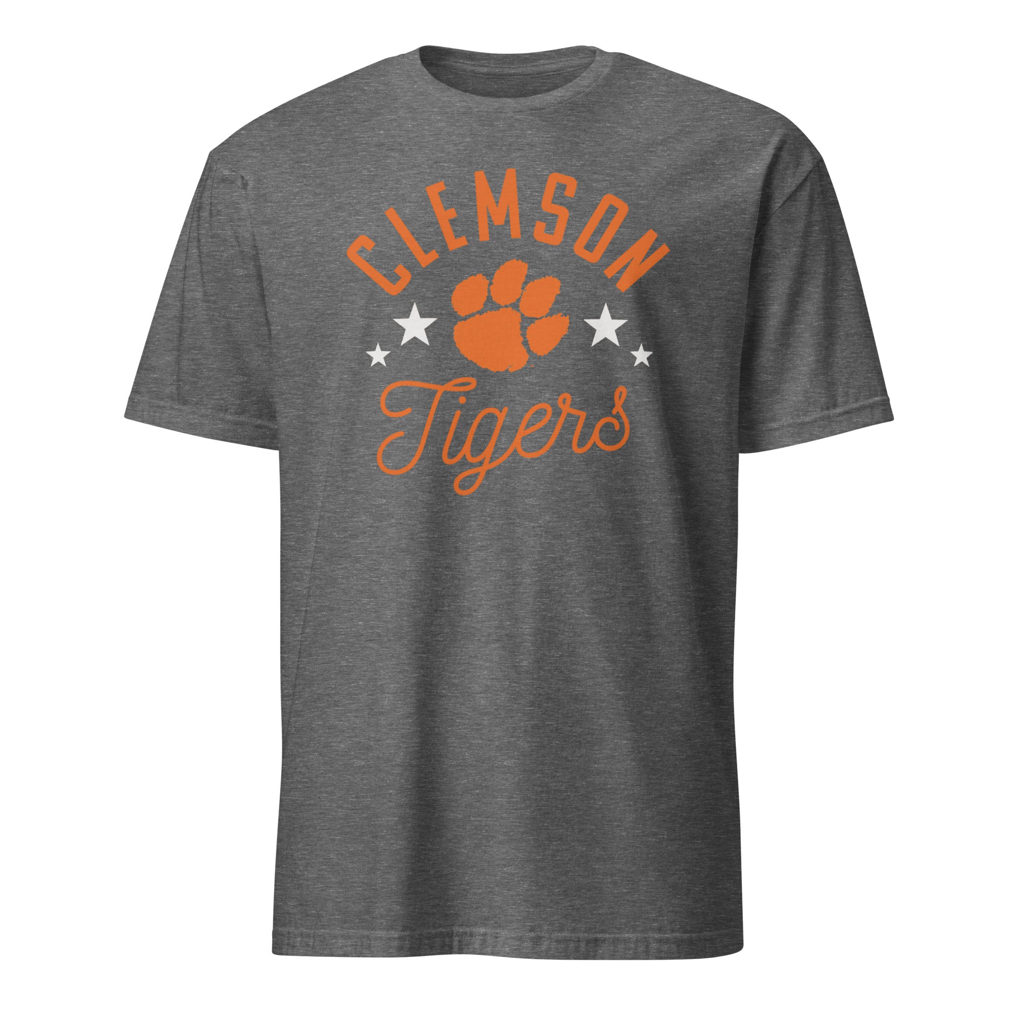 Pretty Clemson Tigers Paw T-Shirt in Graphite Heather by Cuccico