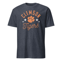 Pretty Clemson Tigers Paw T-Shirt in Heather Navy by Cuccico