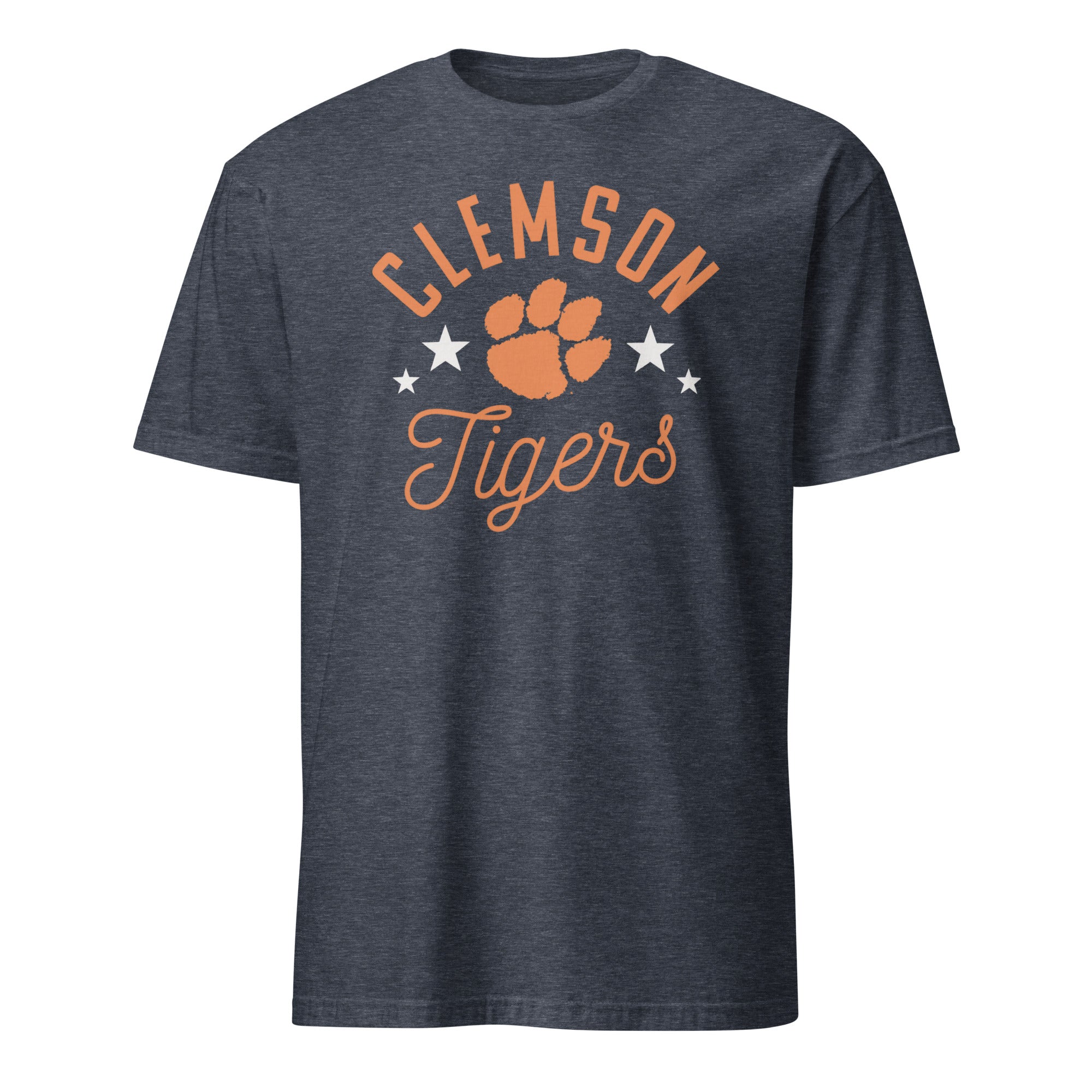 Pretty Clemson Tigers Paw T-Shirt in Heather Navy by Cuccico