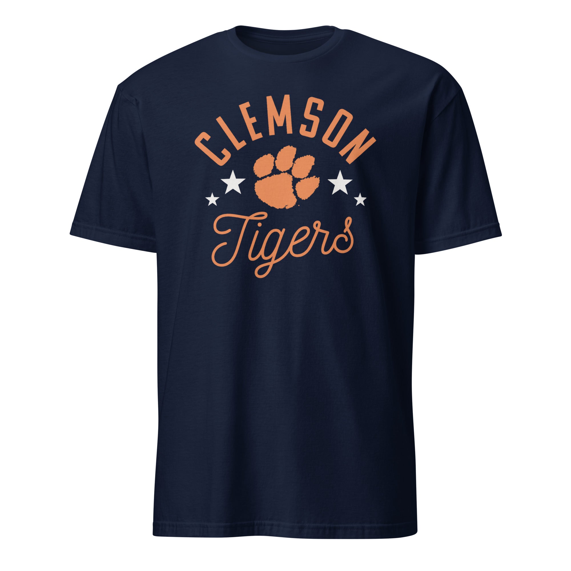 Pretty Clemson Tigers Paw T-Shirt in Navy by Cuccico