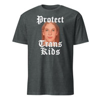 Robin Westman Protect Trans Kids shirt in Dark Heather by Cuccico