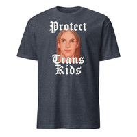 Robin Westman Protect Trans Kids shirt in Heather Navy by Cuccico