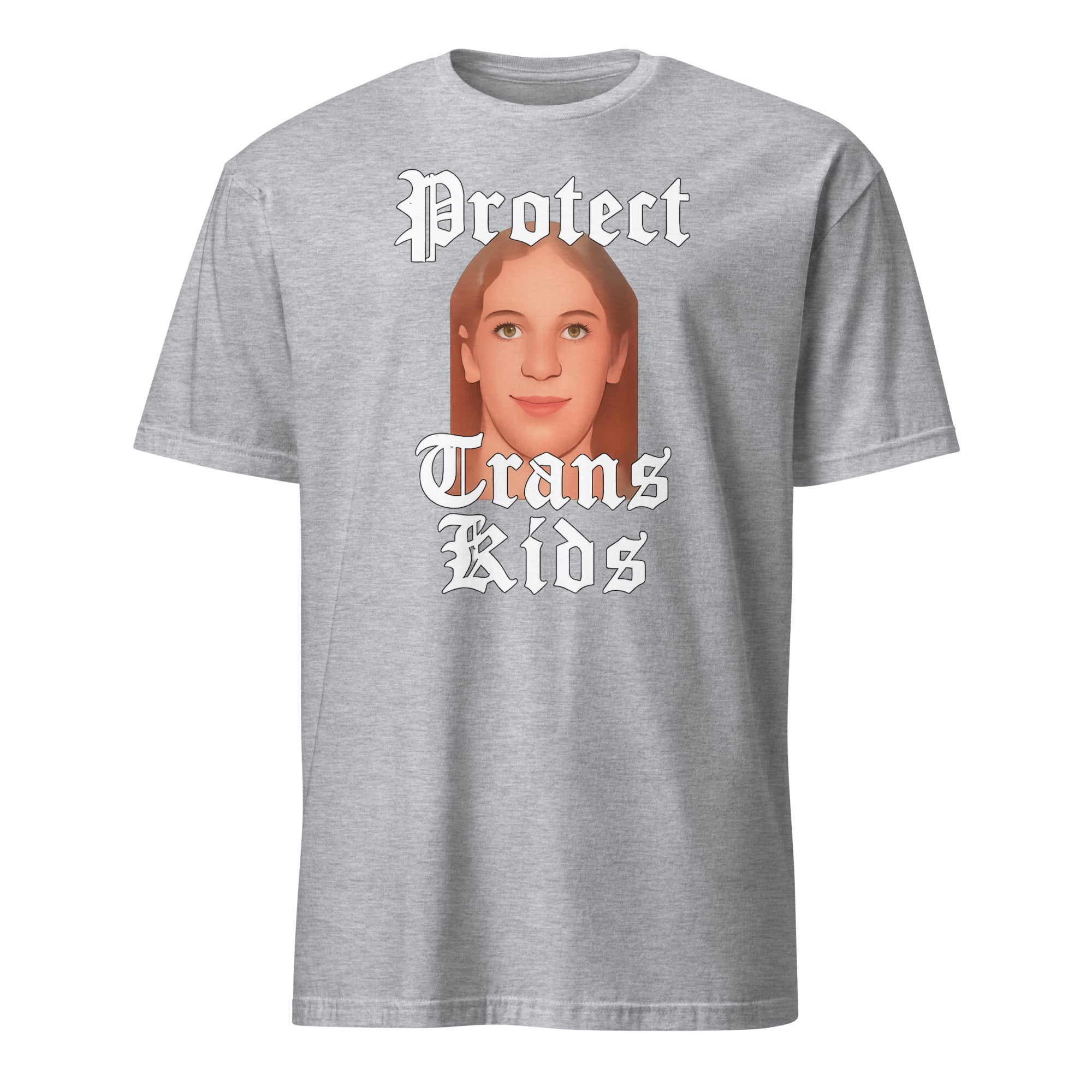 Robin Westman Protect Trans Kids shirt in Sport Grey by Cuccico