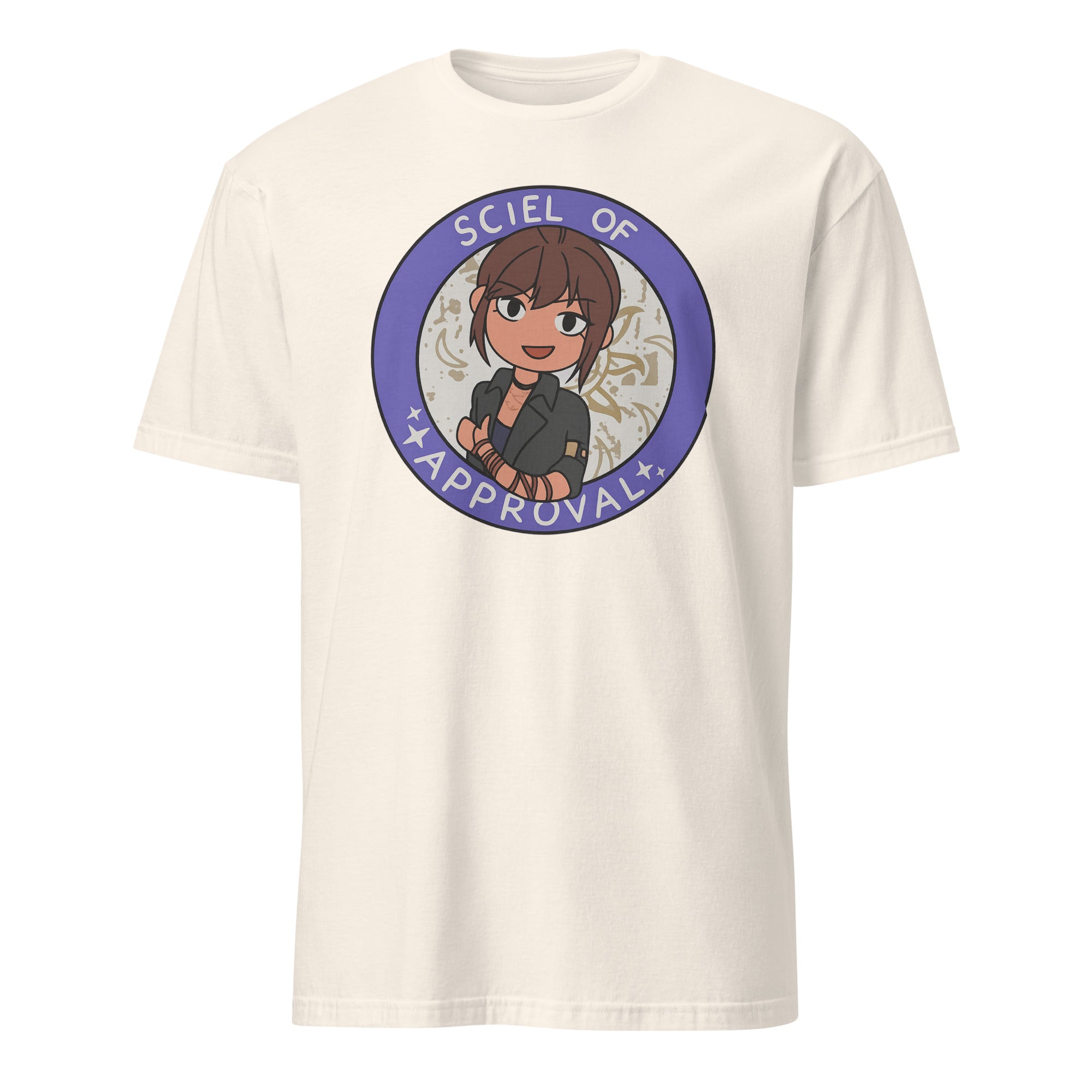 Sciel of Approval T-Shirt in natural cream color from Cuccico inspired by Clair Obscur Expedition 33