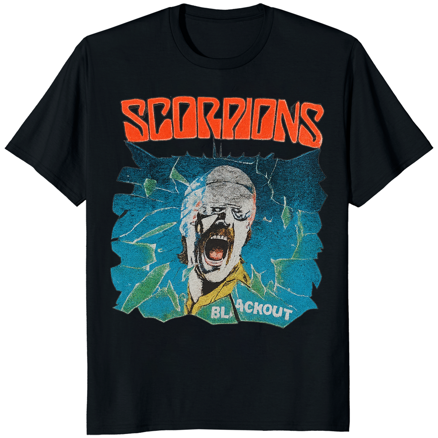 Scorpions Blackout Album T-Shirt in black by Cuccico