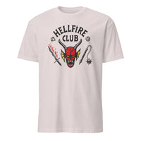 Stranger Things 4 Hellfire Club Logo Baseball T-shirt in Ice Grey by Cuccico