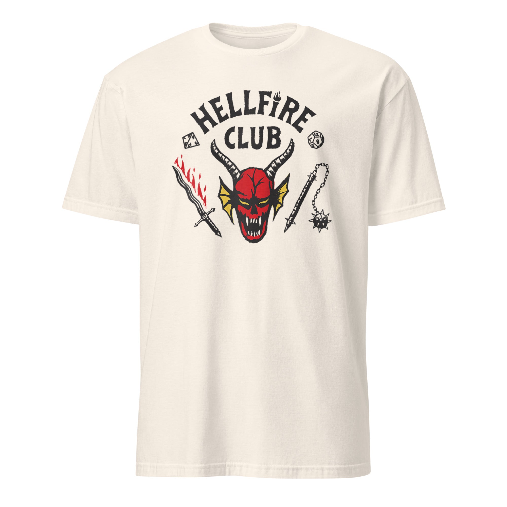 Stranger Things 4 Hellfire Club Logo Baseball T-shirt in Natural by Cuccico