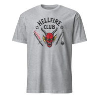 Stranger Things 4 Hellfire Club Logo Baseball T-shirt in Sport Grey by Cuccico