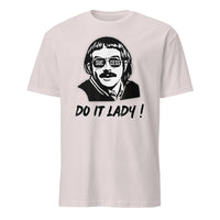 Success Do It Lady Chit Retro Funny Meme T-Shirt in Ice Grey