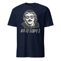 Success Do It Lady Chit Retro Funny Meme T-Shirt in Navy