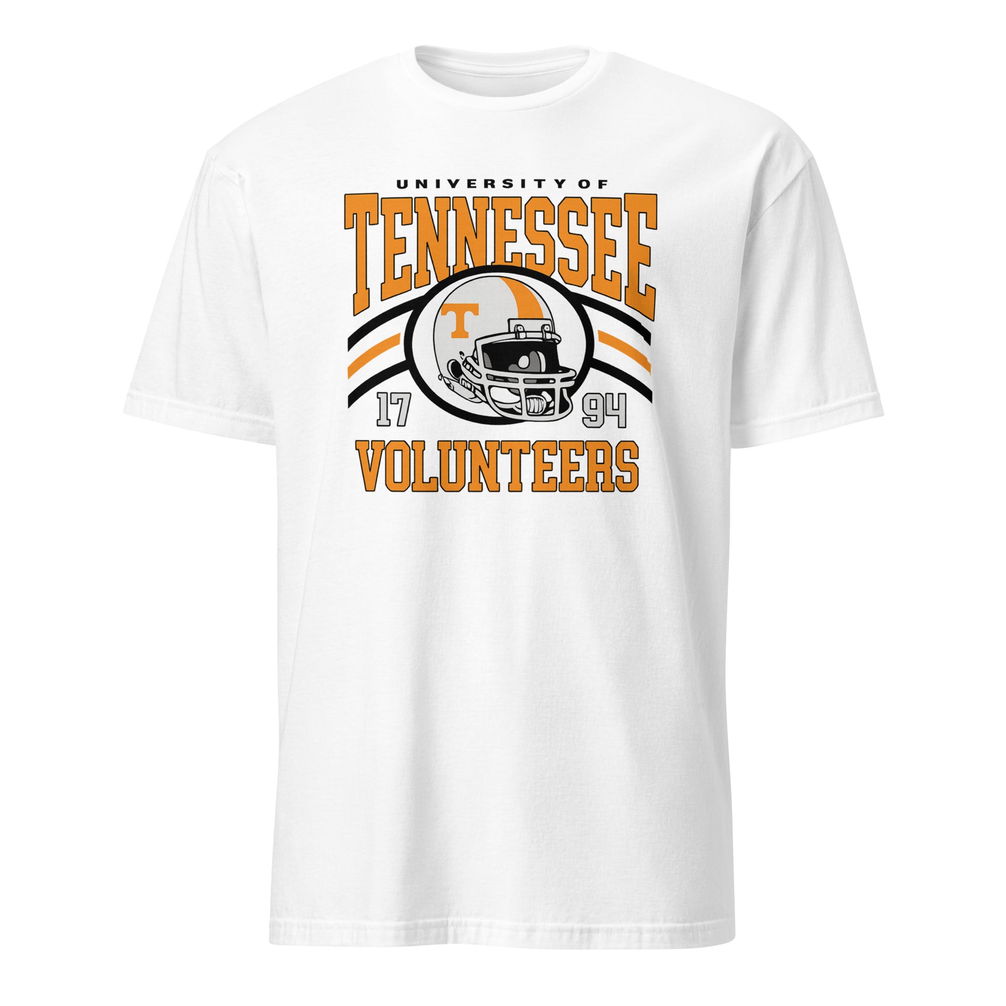 White Tennessee Volunteers Game Day T-Shirt by Cuccico with retro Vols graphic