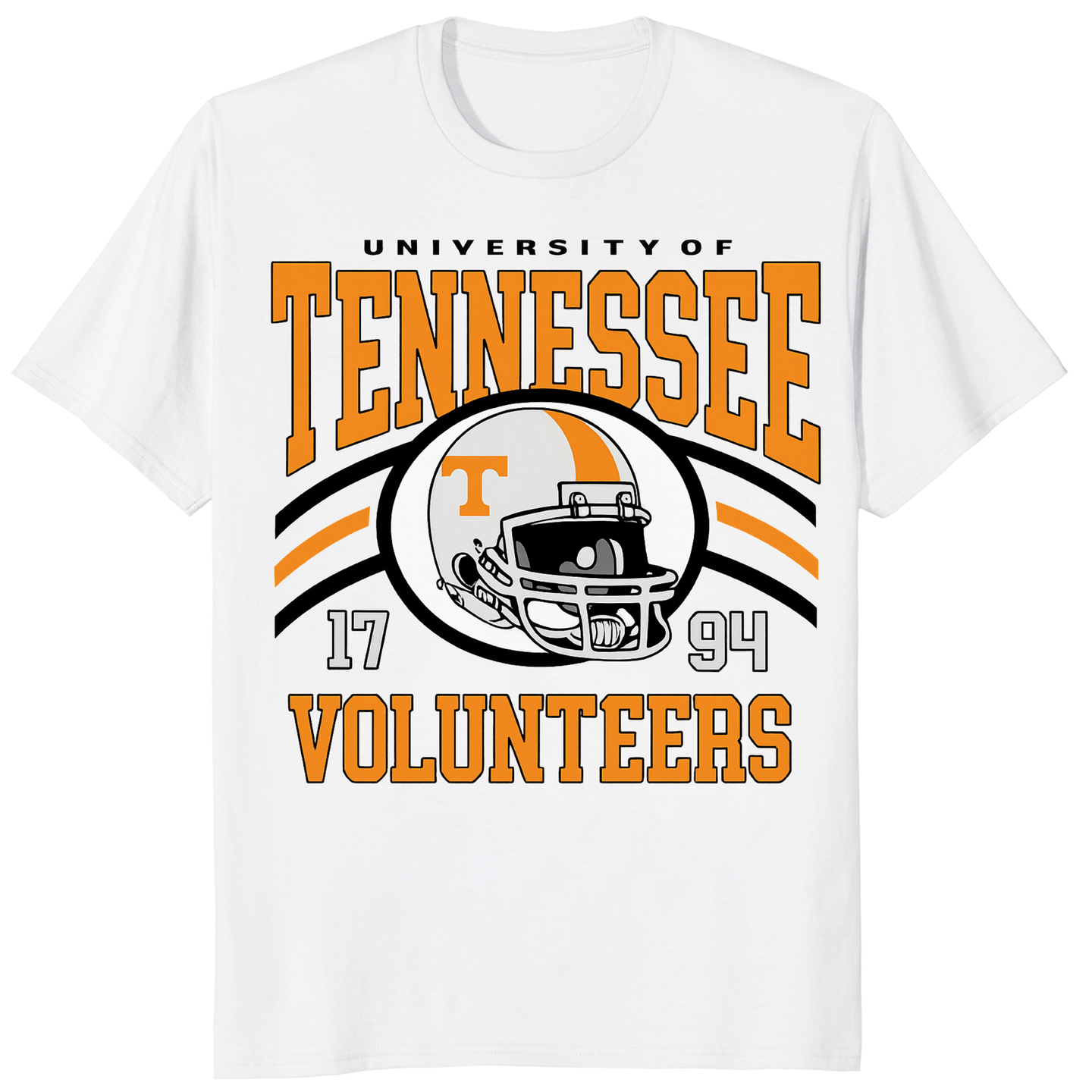 White Tennessee Volunteers Game Day T-Shirt by Cuccico with retro Vols graphic