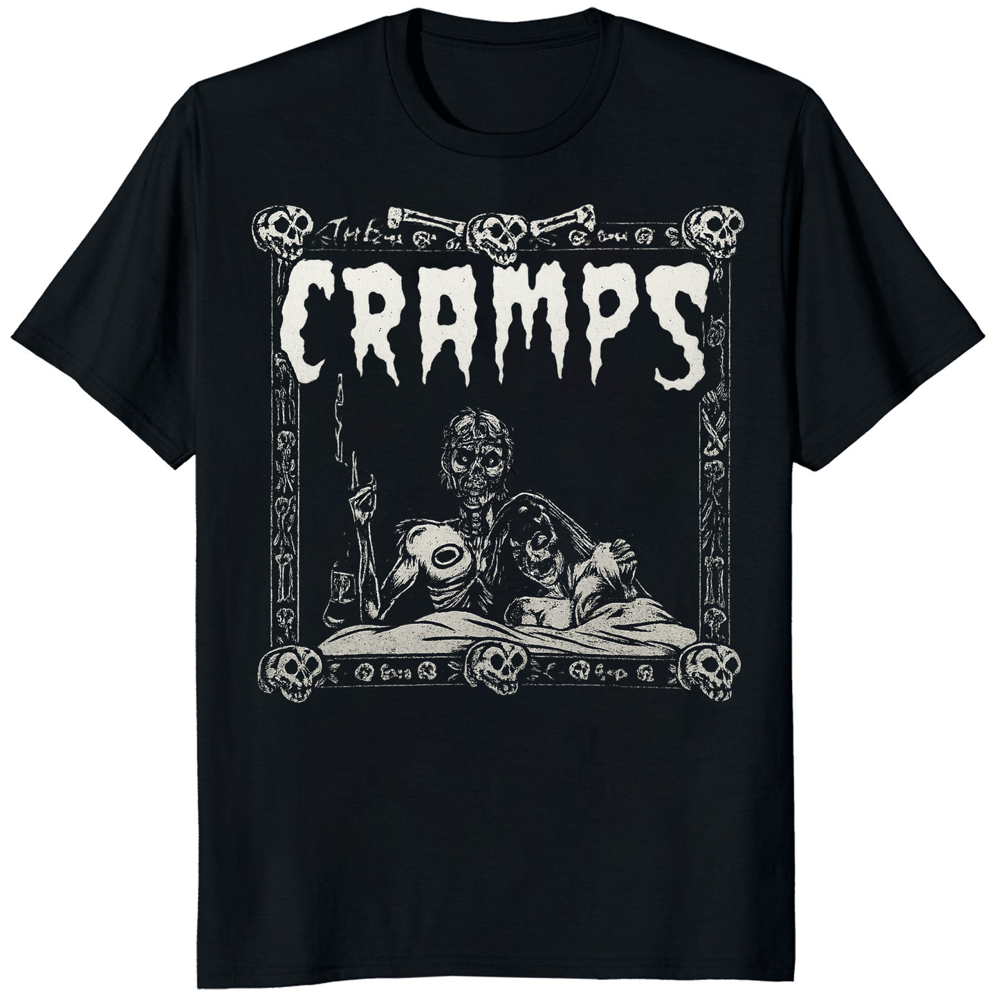 Cuccico The Cramps Band T-Shirt – Psychobilly Vintage Tee Punk Rock Graphic Shirt