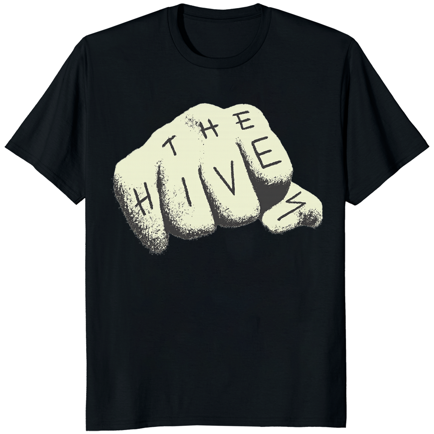 The Hives T-Shirt in black graphic band tee by Cuccico