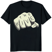 The Hives T-Shirt in black graphic band tee by Cuccico