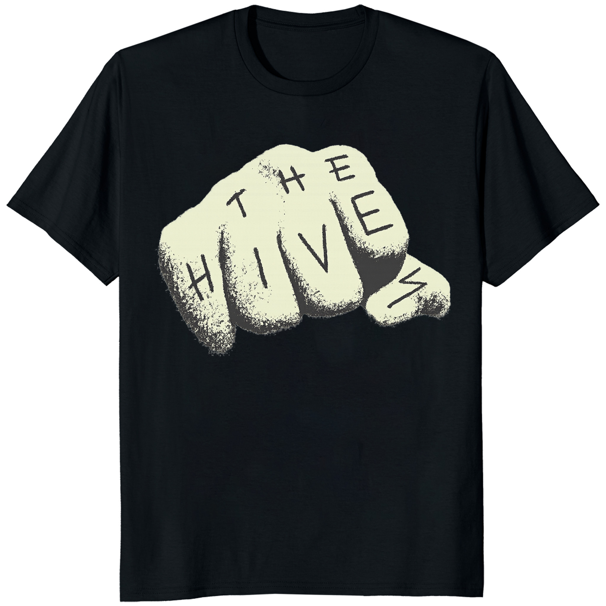 The Hives T-Shirt in black graphic band tee by Cuccico
