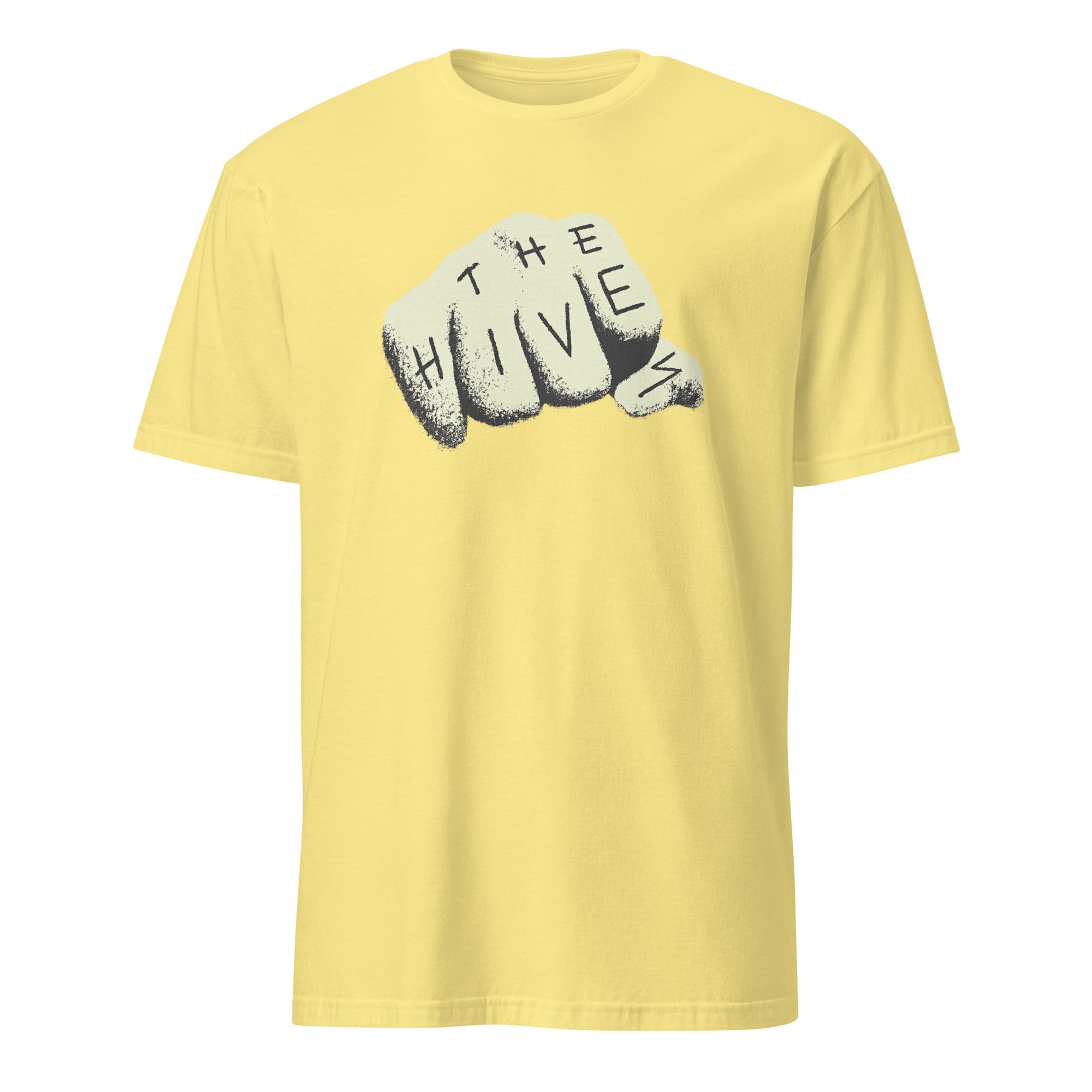 The Hives T-Shirt in cornsilk yellow graphic band tee by Cuccico