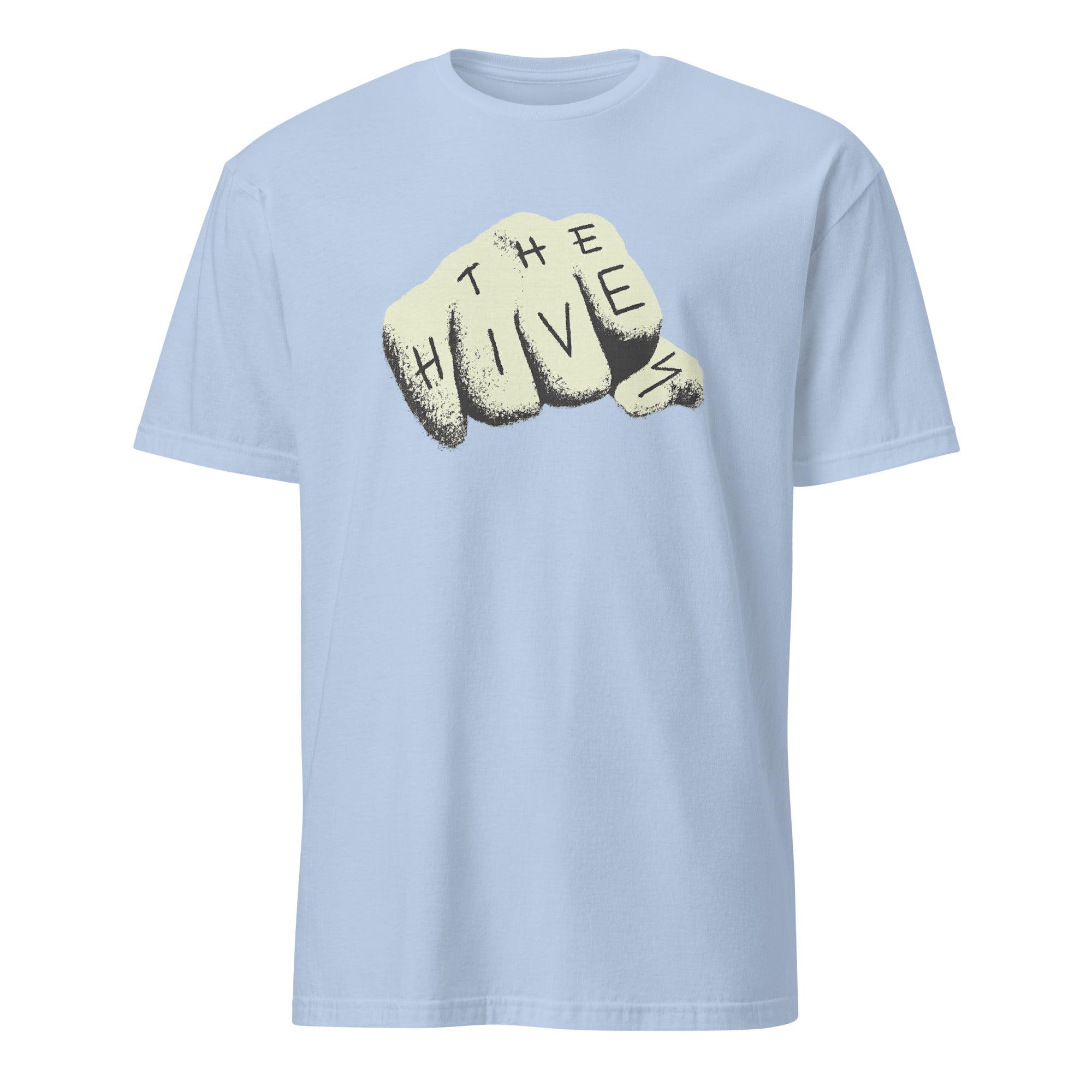 The Hives T-Shirt in light blue rock music merch by Cuccico
